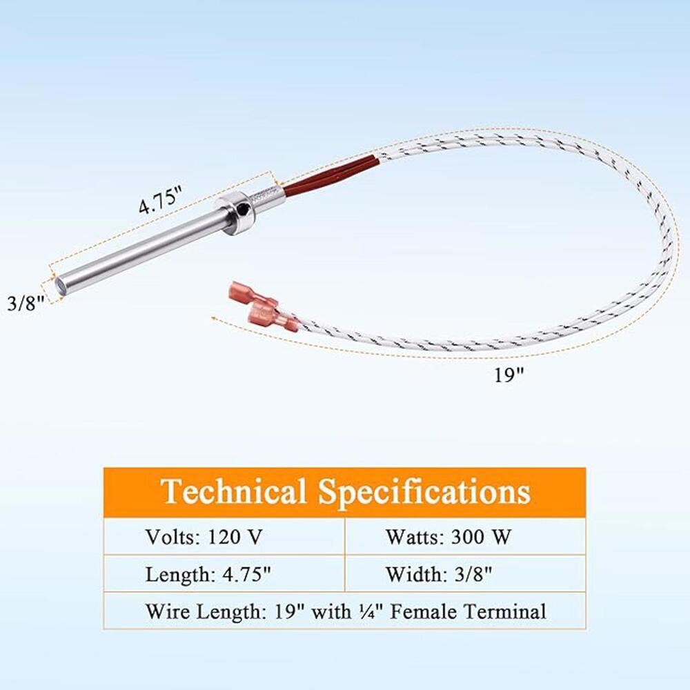 Criditpid Igniter Replacement Englander 25-PDVC, 55-SHP10, 25-PDV Pellet Stove